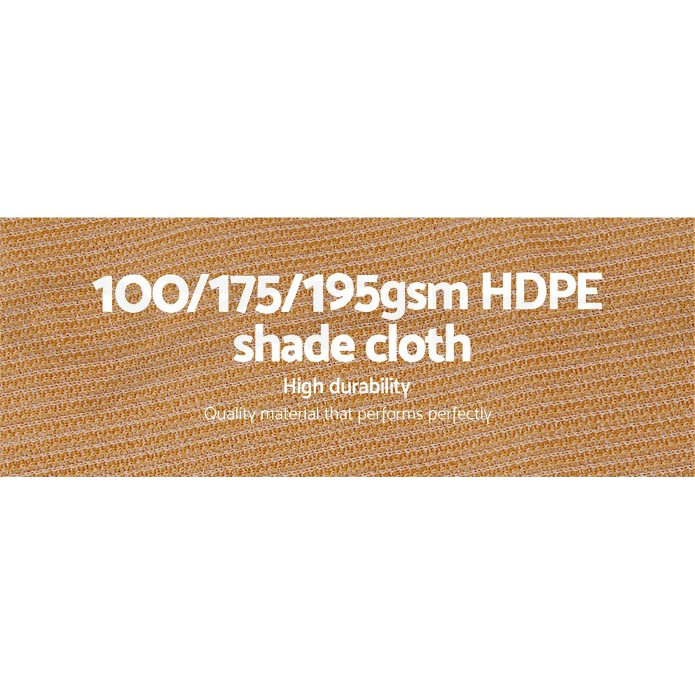 Instahut Shade Cloth Shadecloth Sail 50% 70% 90%UV Mesh Roll Garden Outdoor