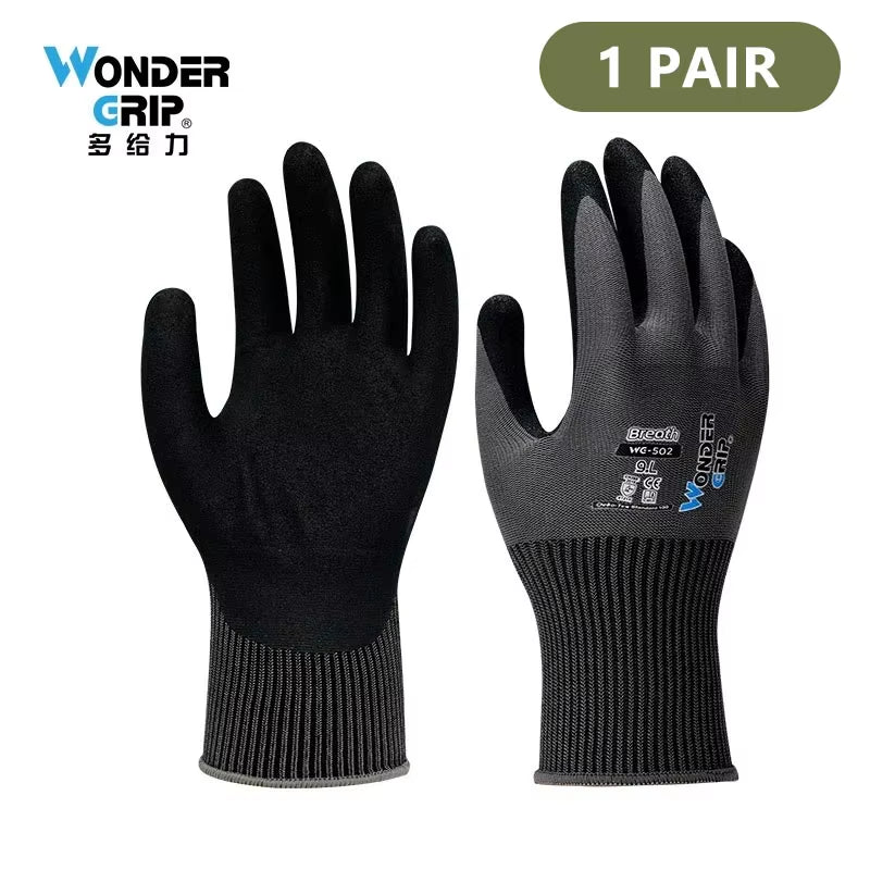 1 Pairs Gardening Gloves for Women & Men Nitrile Coated Garden Gloves Protect against Cuts and Dirt Breathable Stretchable Nylon