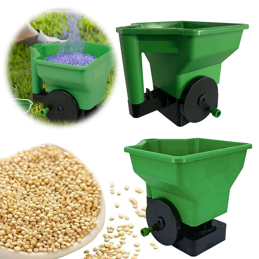 Handheld Fertilizer Spreader Electric Seeder Automatic Fertilizer Spreader Rechargeable Garden Power for Grass Seed/Fertilizer