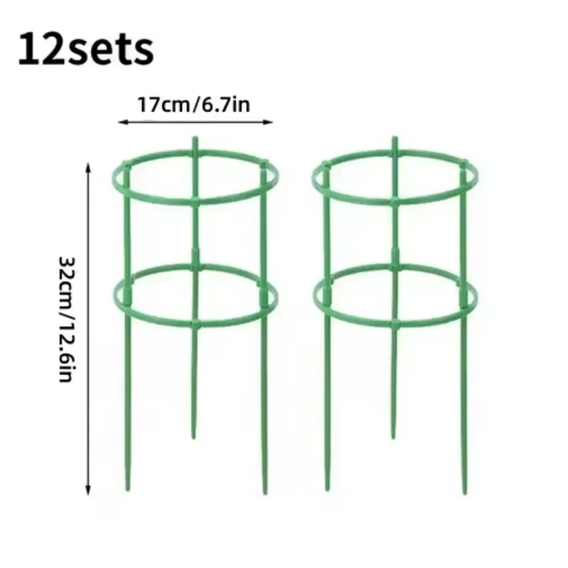 Plant Support Pile Half round Climbing Vines Stake Bonsai Fixing Rod Garden Plant Stake Holder Flower Ring Support Rack