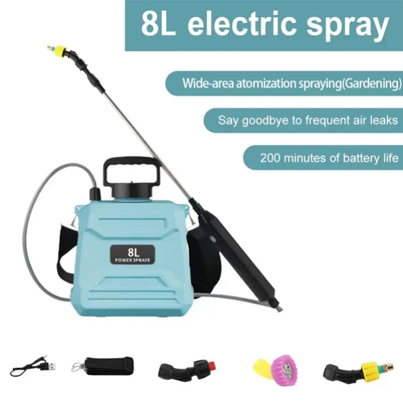 Electric Sprayer Portable Agricultural Sprayer for Home High-Pressure Pesticide Sprayer Garden Watering Flower Mist Machine