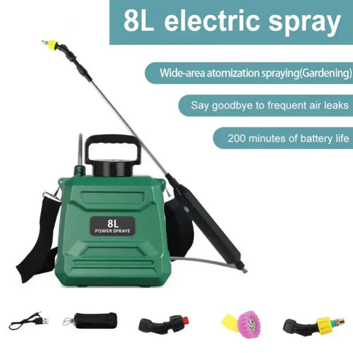 Electric Sprayer Portable Agricultural Sprayer for Home High-Pressure Pesticide Sprayer Garden Watering Flower Mist Machine