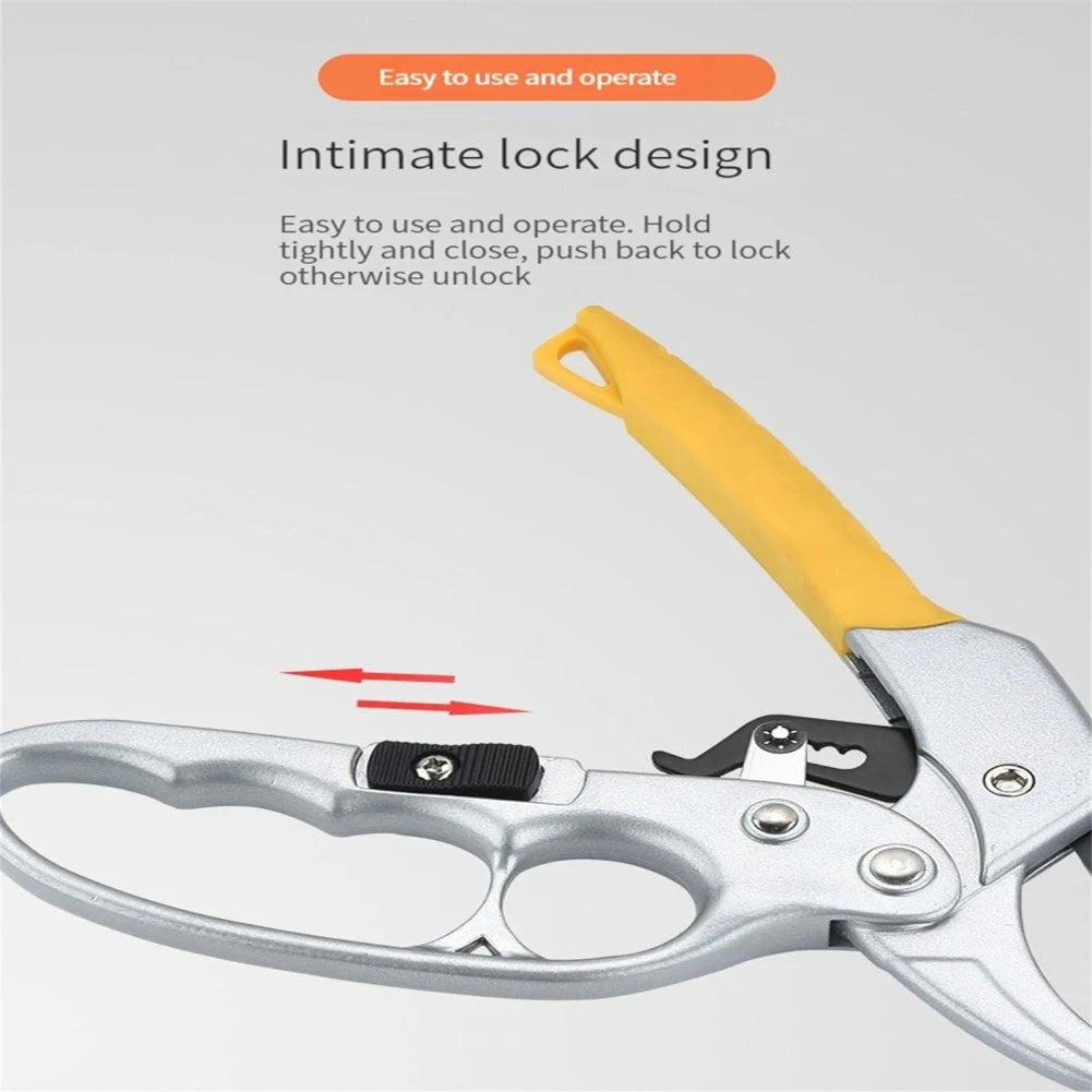 Heavy Garden Pruning Shears with SK-5 Metal Blade Handheld Pruning Shears Secateurs Cutting Tool for Garden Plants Tree Flowers