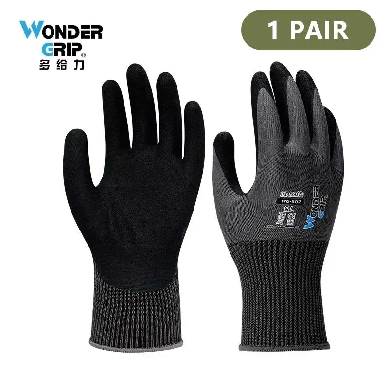 1 Pairs Gardening Gloves for Women & Men Nitrile Coated Garden Gloves Protect against Cuts and Dirt Breathable Stretchable Nylon