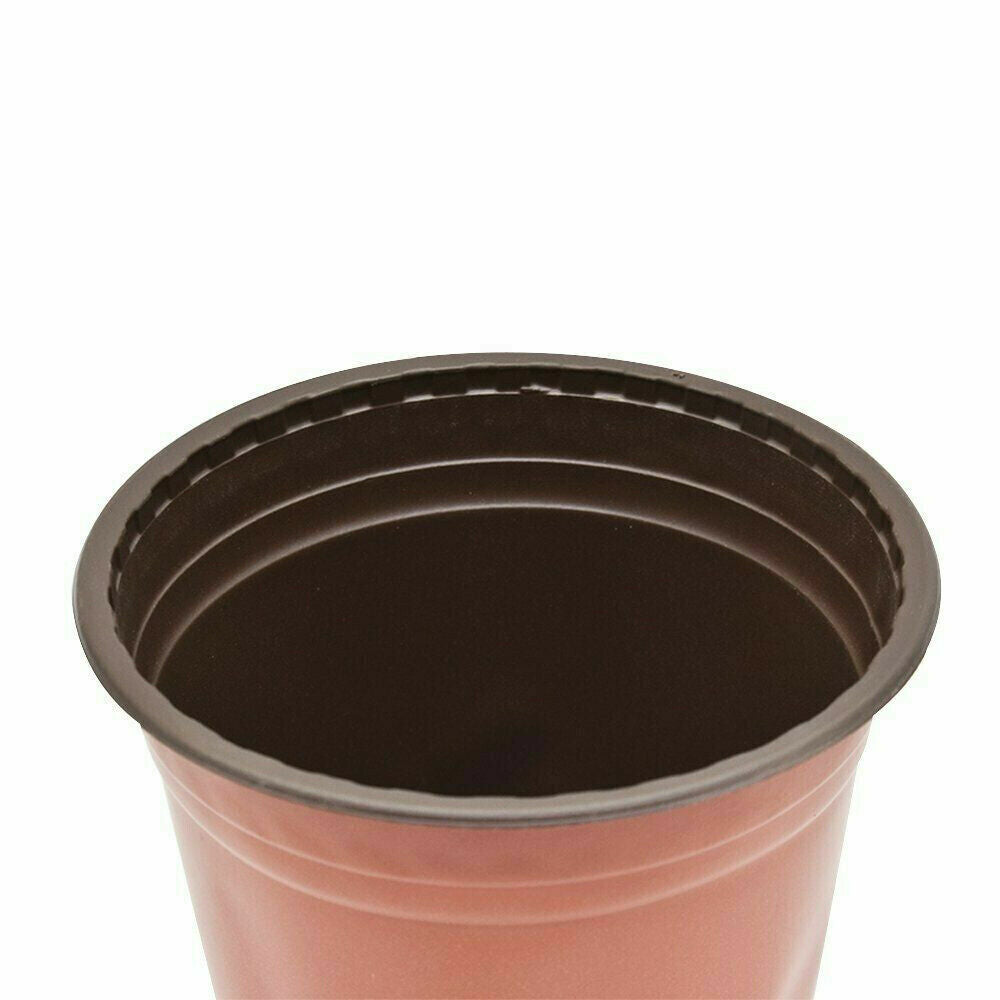 100 PCS 12Cm Plastic Plant Flower Pots Nursery Seedlings Container Flowerpot