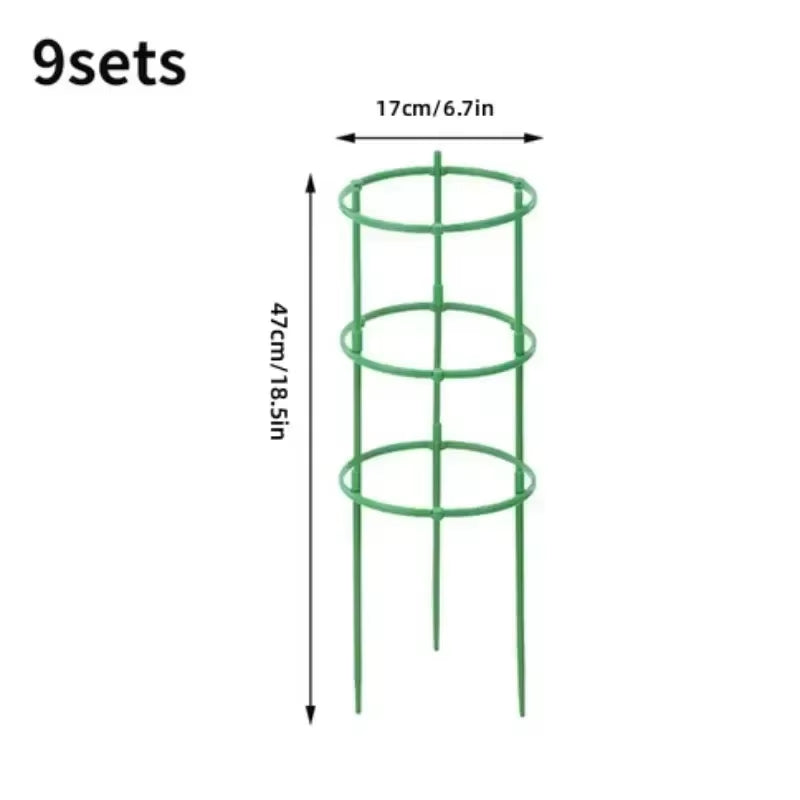 Plant Support Pile Half round Climbing Vines Stake Bonsai Fixing Rod Garden Plant Stake Holder Flower Ring Support Rack
