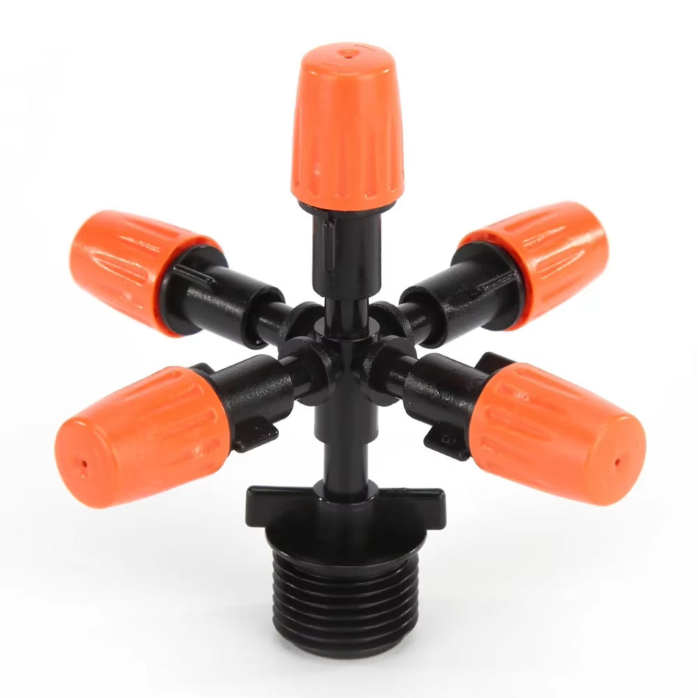 50-1Pcs 4/7PVC Outdoor Misting Cooling System Garden Irrigation Watering 1/4'' Brass Atomizer Adjustable Garden Micro Sprinklers