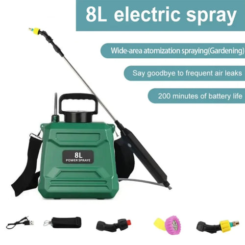 Electric Sprayer Portable Agricultural Sprayer for Home High-Pressure Pesticide Sprayer Garden Watering Flower Mist Machine