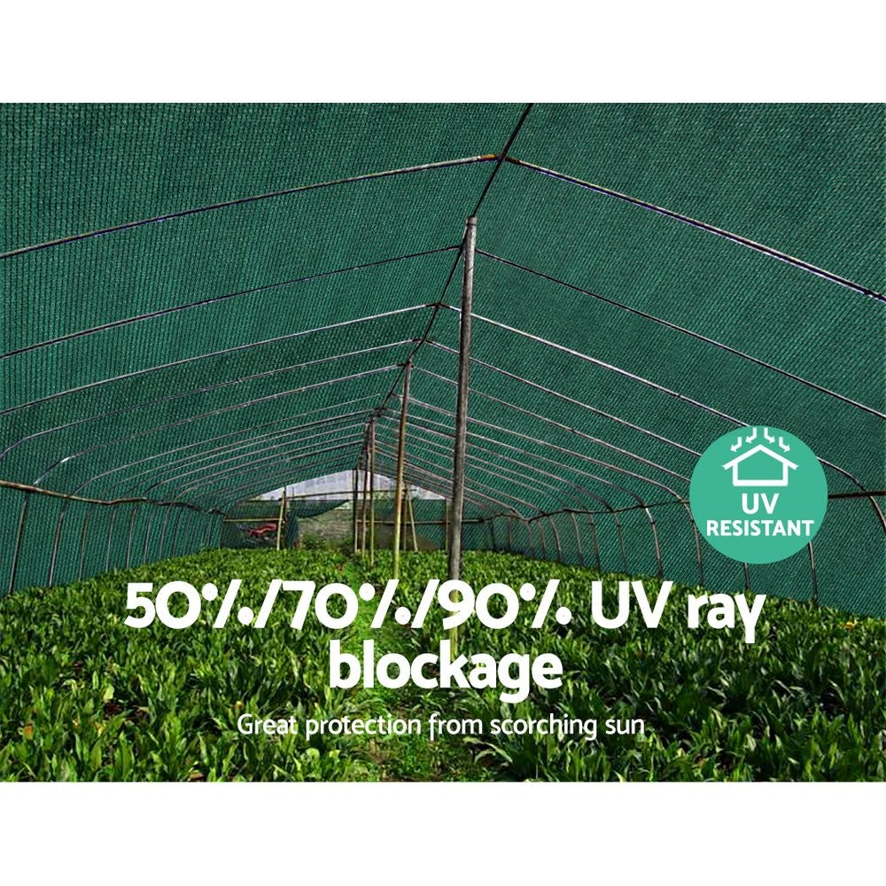Instahut Shade Cloth Shadecloth Sail 50% 70% 90%UV Mesh Roll Garden Outdoor