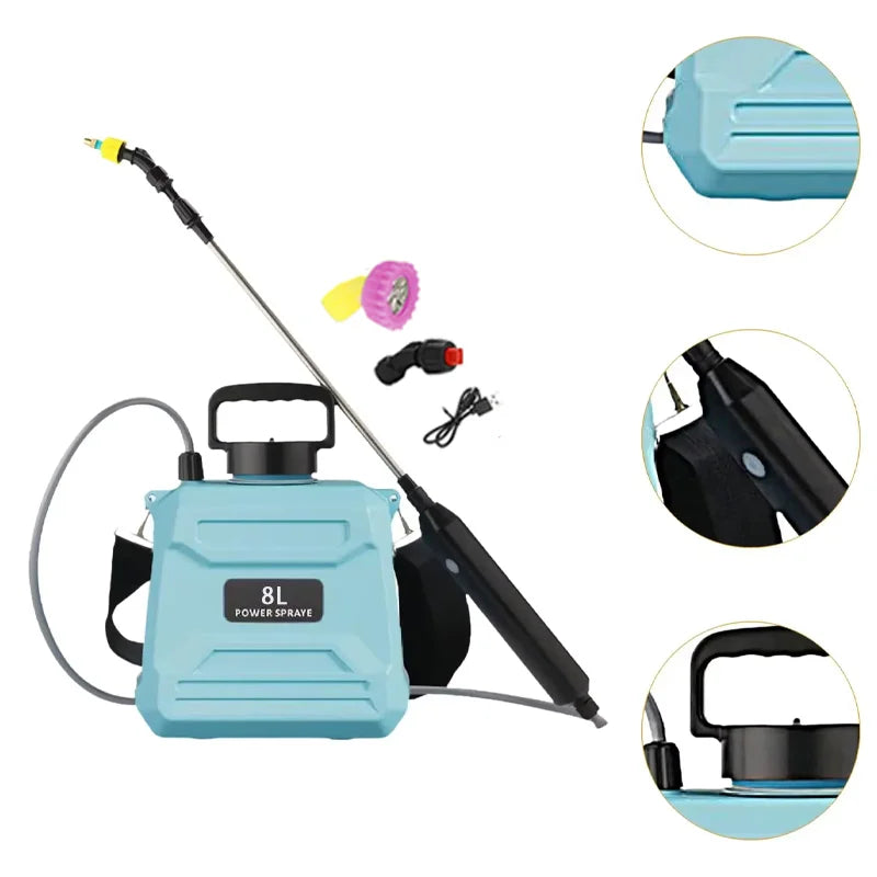 Electric Sprayer Portable Agricultural Sprayer for Home High-Pressure Pesticide Sprayer Garden Watering Flower Mist Machine